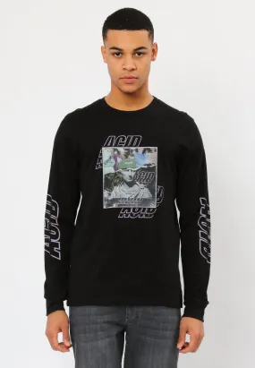 ACID RAVE LS T-SHIRT BLACK