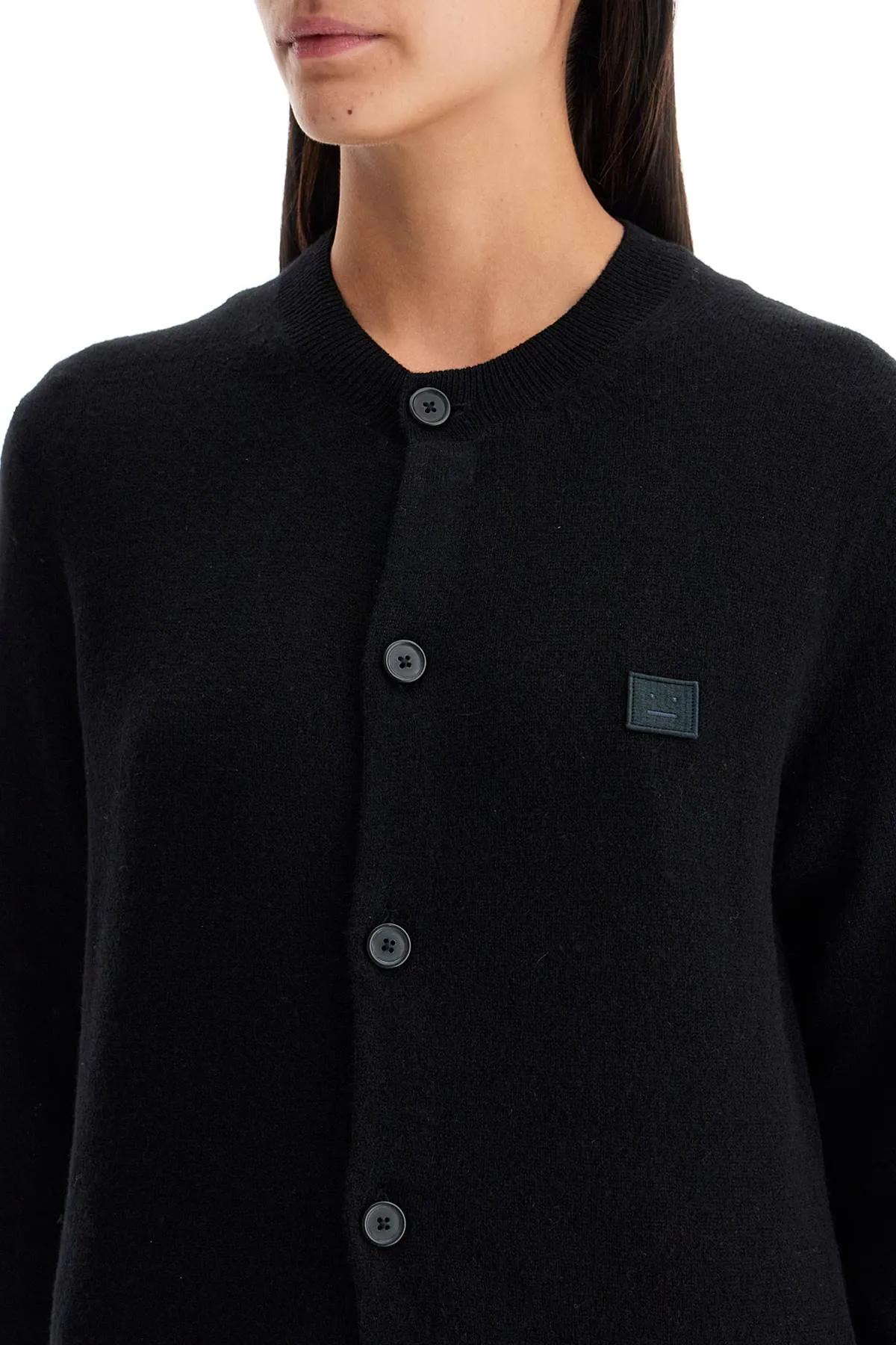 ACNE STUDIOS wool crewneck cardigan