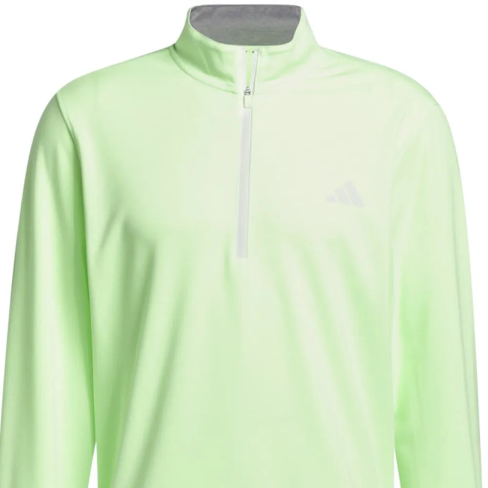 adidas Elevated 1/4 Zip Pullover - Green Spark