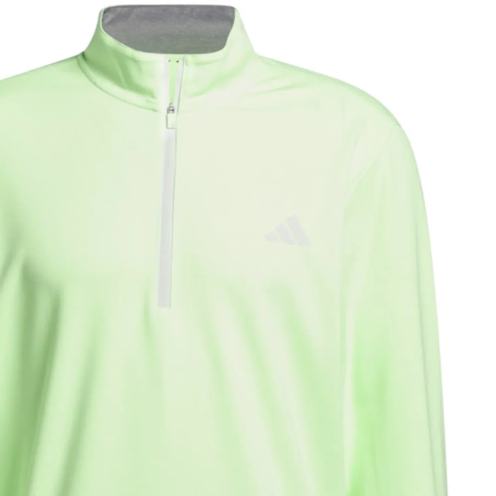 adidas Elevated 1/4 Zip Pullover - Green Spark