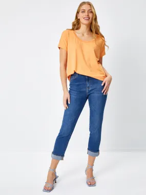 Apricot Crewneck T-Shirt 68016