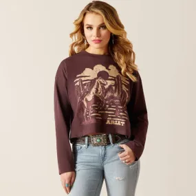 Ariat Women's Desert Horse Cropped Long Sleeve Shirt