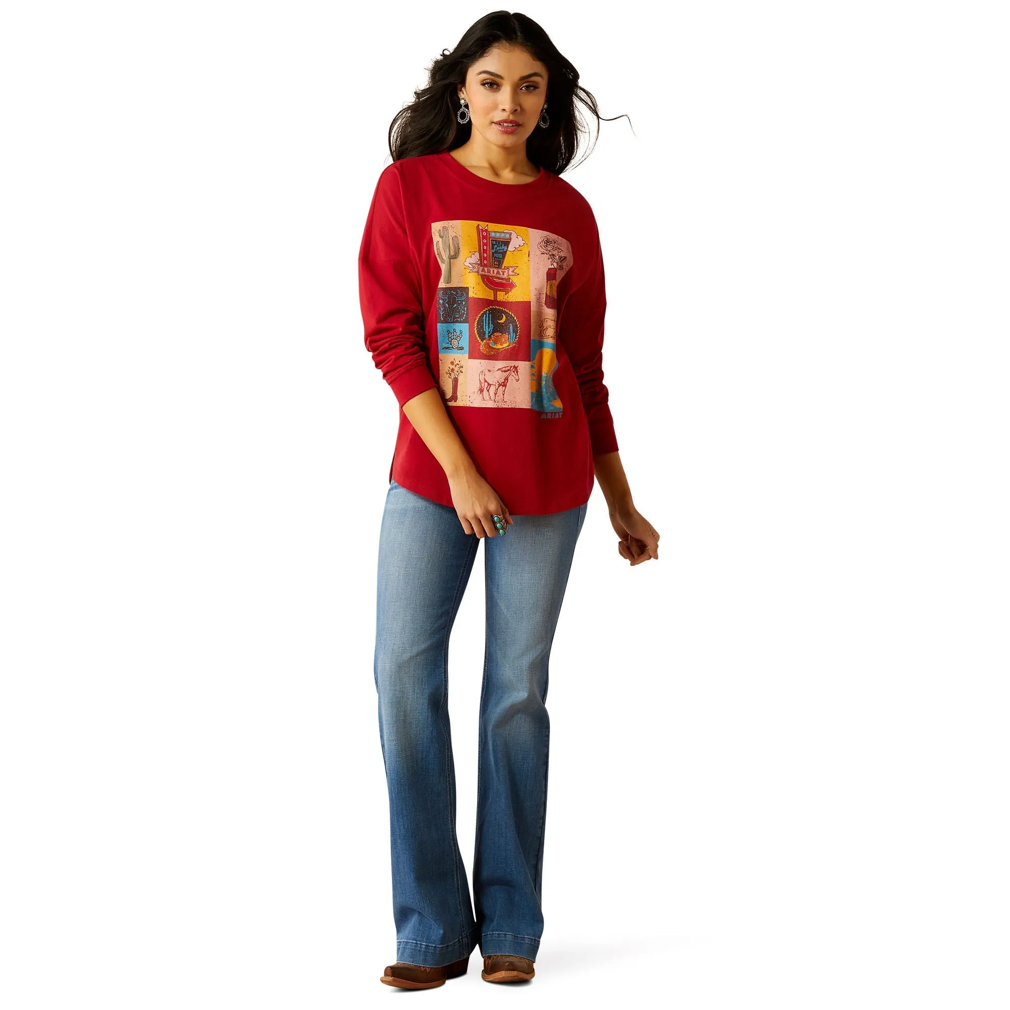 Ariat Women's Roadside Oversized Longsleeve Shirt