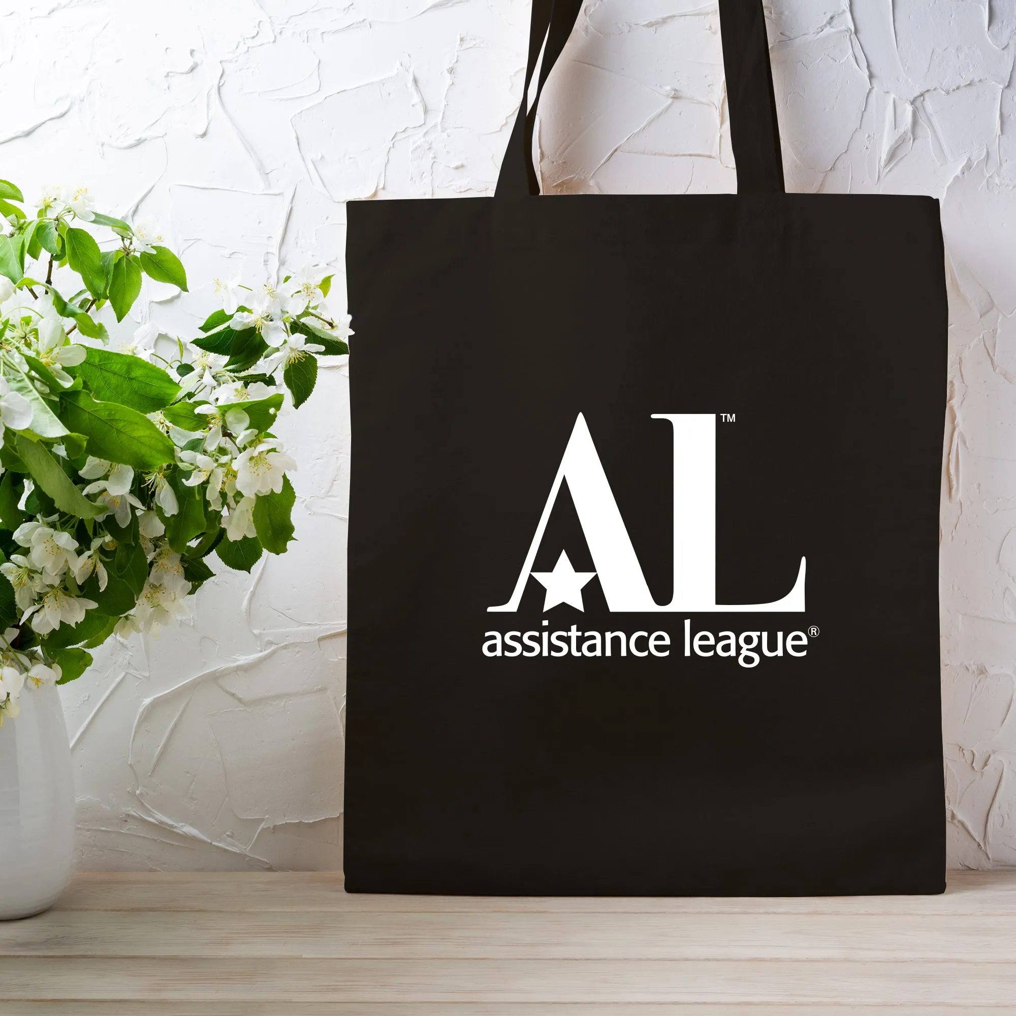 Assistance League Logo Grocery Tote - Black