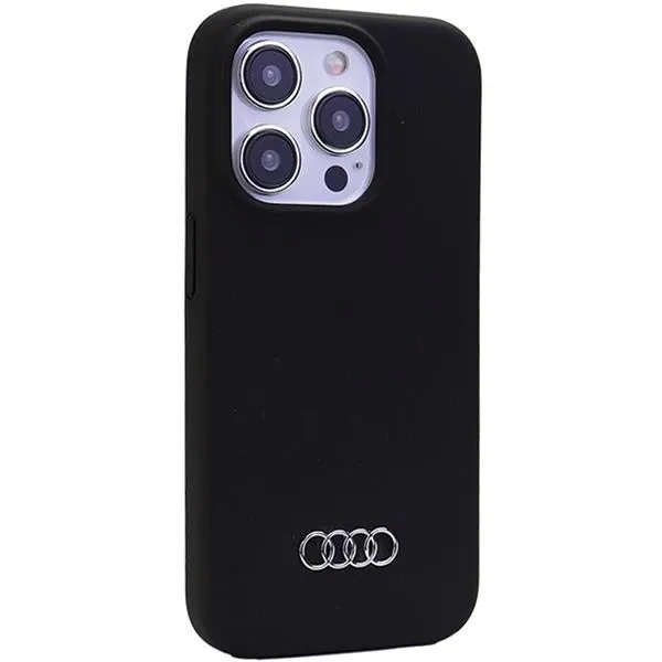 Audi Silicone Case for iPhone 15 Pro Max 6.7" Black - AU-LSRIP15PM-Q3/D1-BK