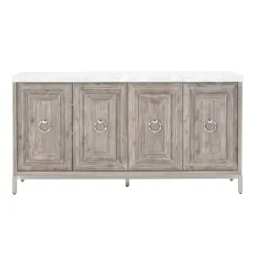 Azure Carrera Media Sideboard in Natural Gray