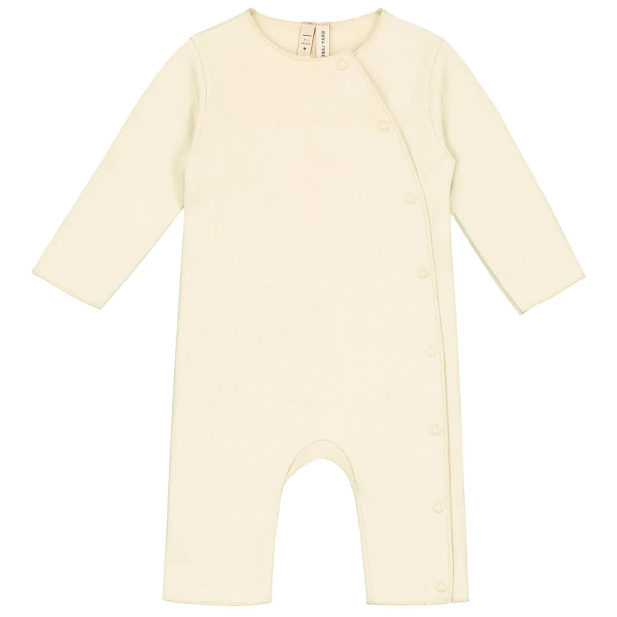 Baby Suit With Snaps in Cream by Gray Label