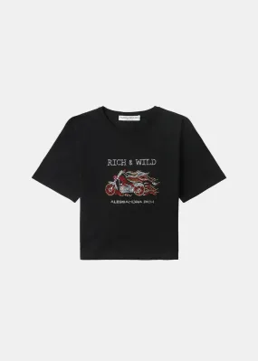 Black "Rich & Wild" T-Shirt