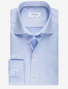 Blue Single Cuff Slim Fit Shirt