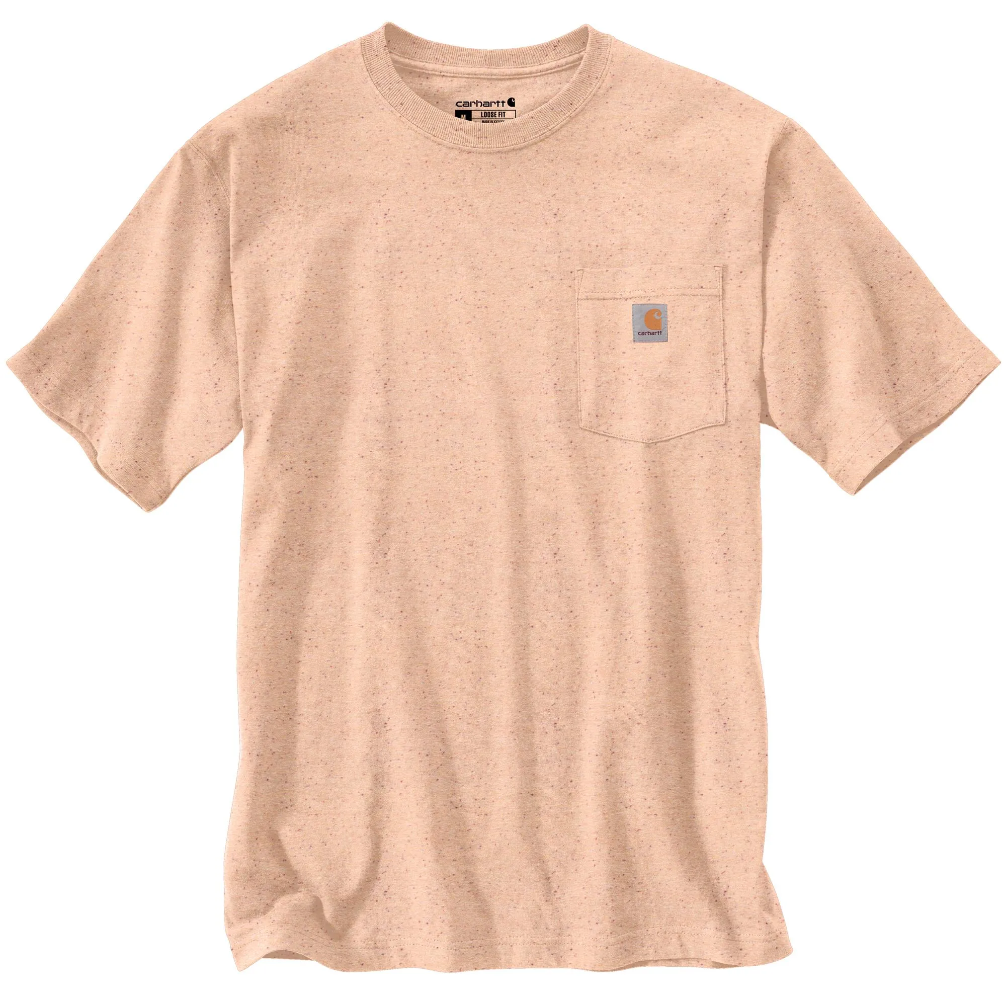 Carhartt Men's Short Sleeve Pocket T-Shirt_Pale Apricot Nep