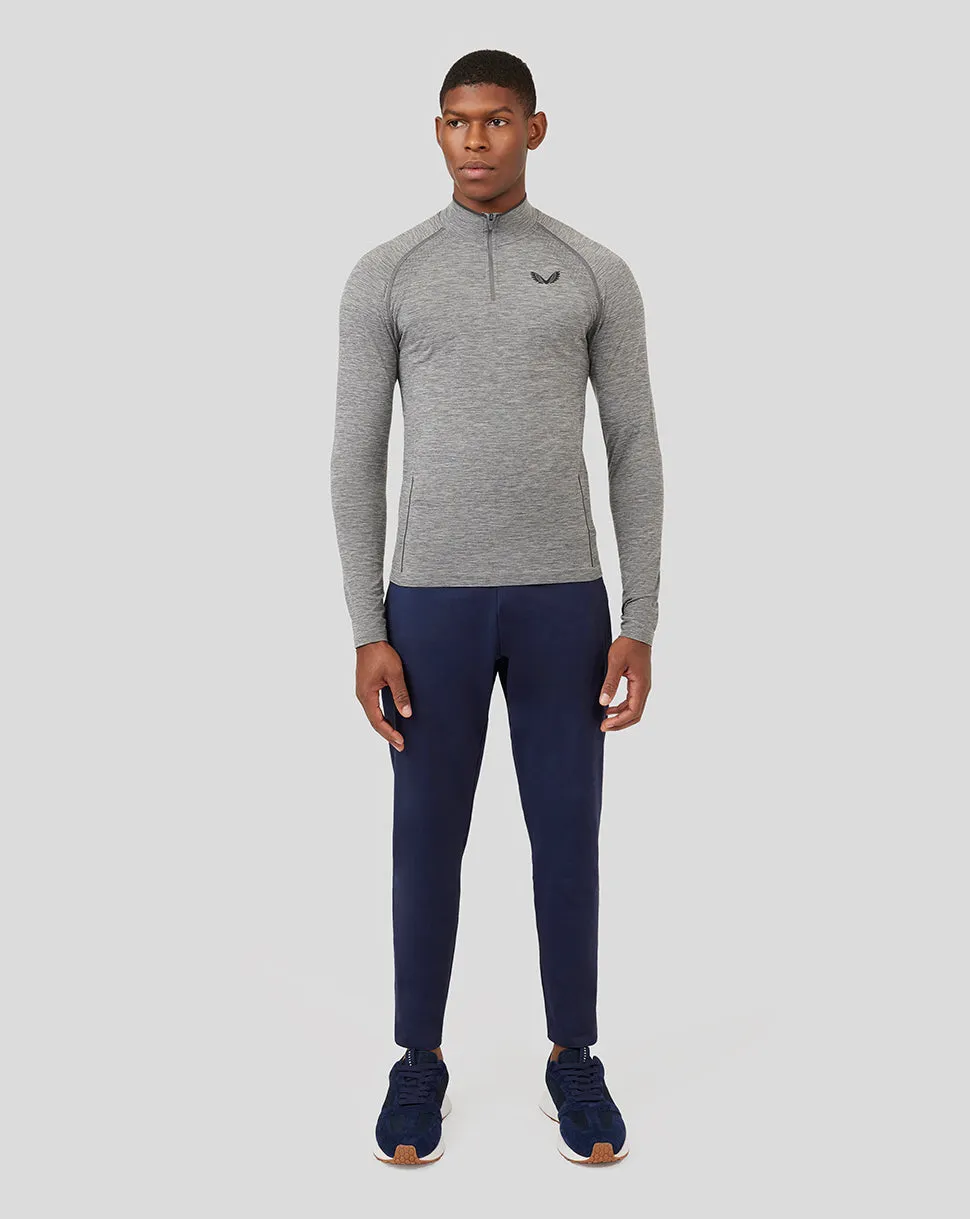 Charcoal Golf Seamless Long Sleeve Mock Neck