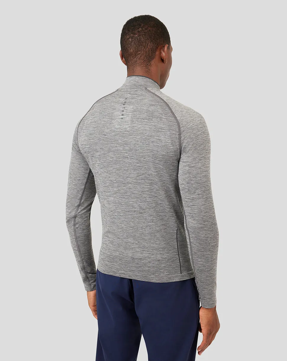 Charcoal Golf Seamless Long Sleeve Mock Neck