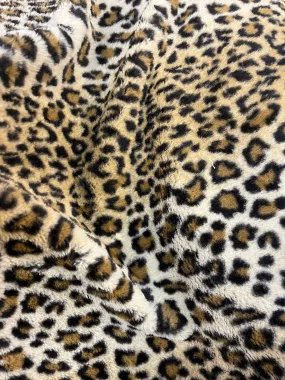 Cheetah Print Faux Fur - Natural