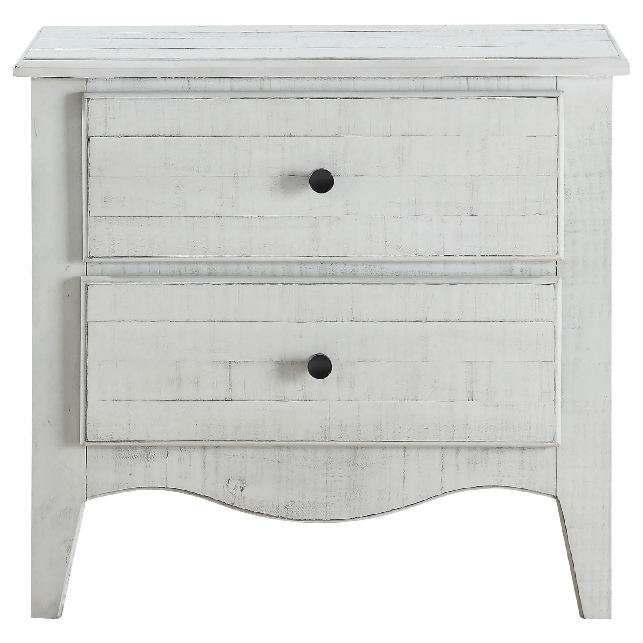 Cottage White 2 or 3 Drawer Nightstand