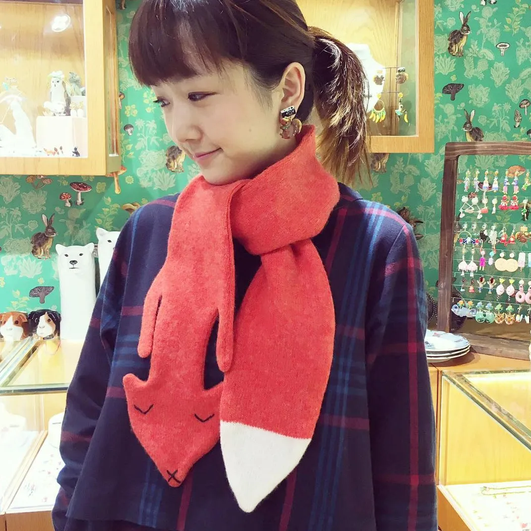 DW - Fox Scarf Orange