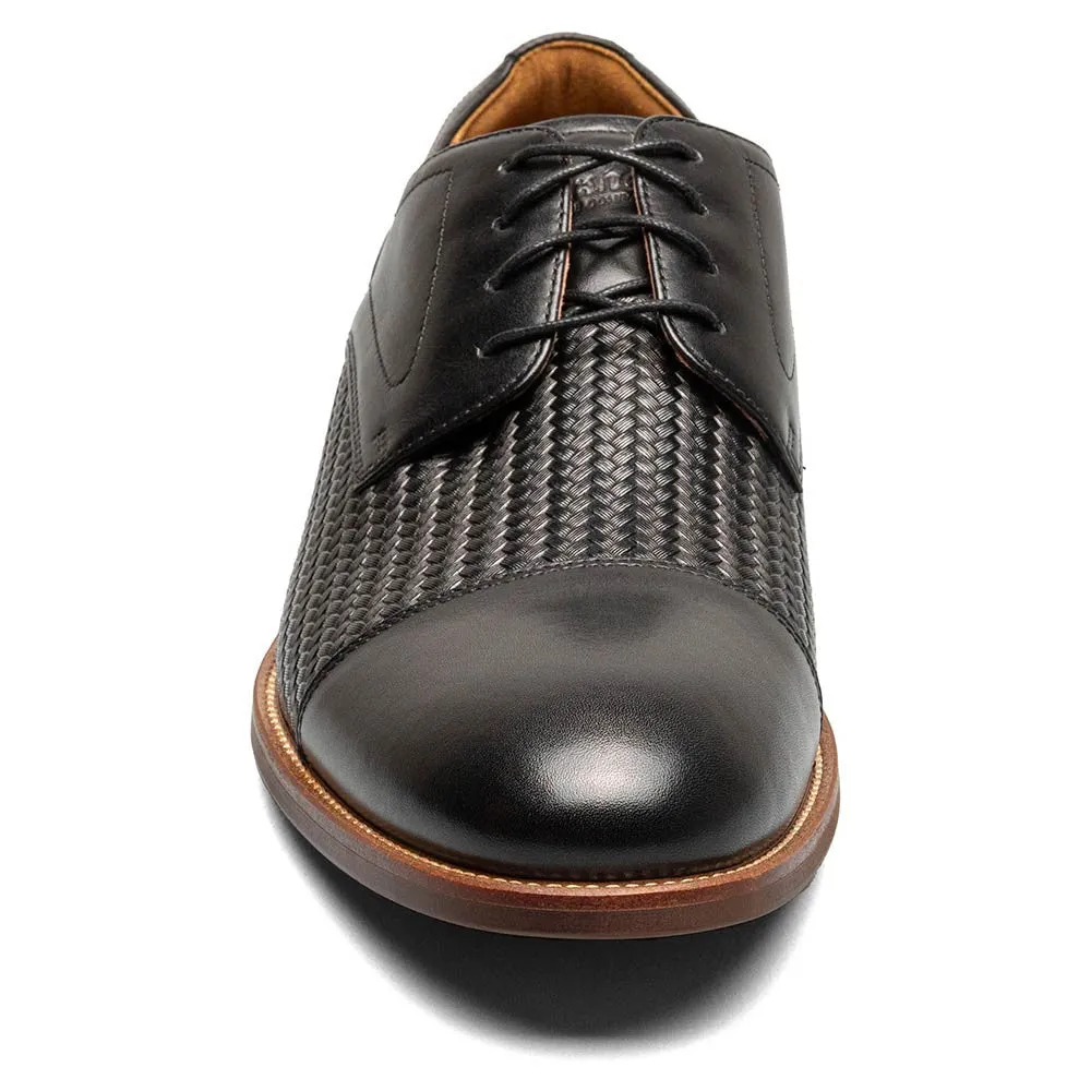 Florsheim Rucci Weave Cap Toe Oxford Men’s Black Dress Shoes