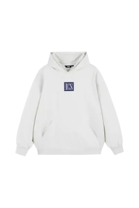 ICS Simple Contrast Color Letter Logo Hoodie