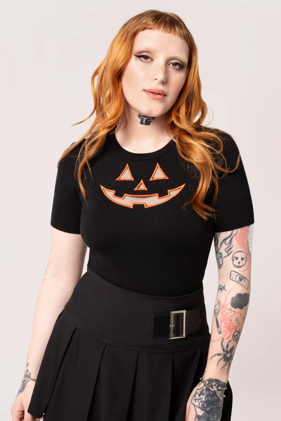 Jack-O-Lantern Top