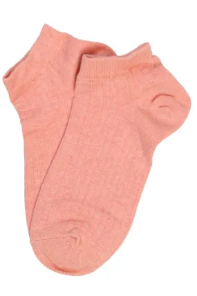 Jane Cotton Ankle Socks Coral