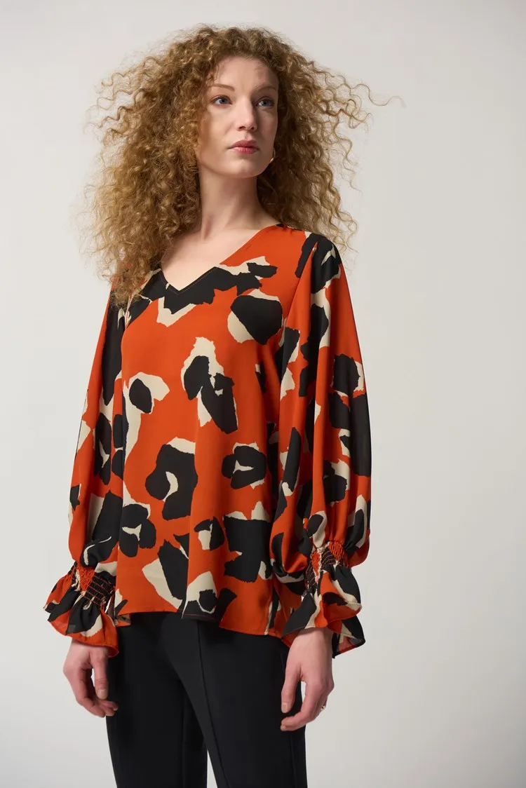 Joseph Ribkoff - 233201 Tandoori Print Top