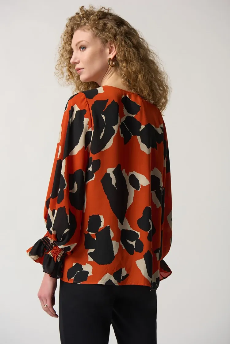 Joseph Ribkoff - 233201 Tandoori Print Top