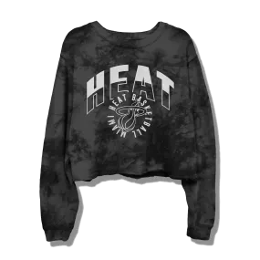 Junk Food Miami HEAT Women's Cropped Fleece