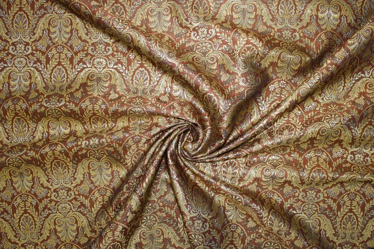 Lightweight Paisley Brocade - Gold Tones