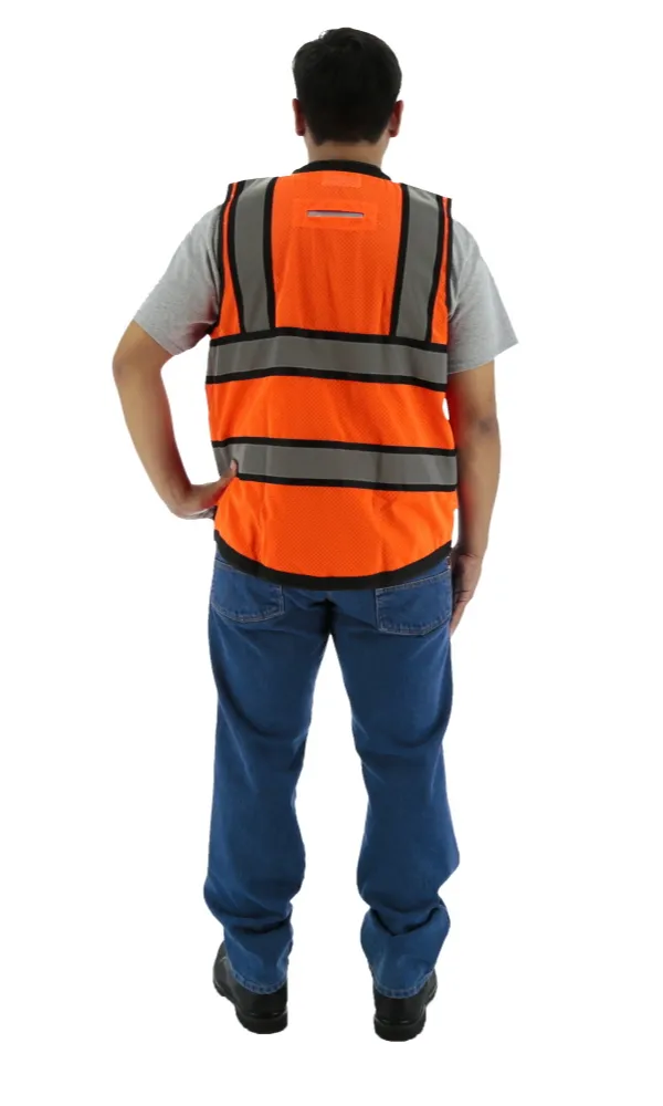 Majestic 75-3238 Hi-Vis Heavy Duty Surveyor's Vest ANSI 2 R