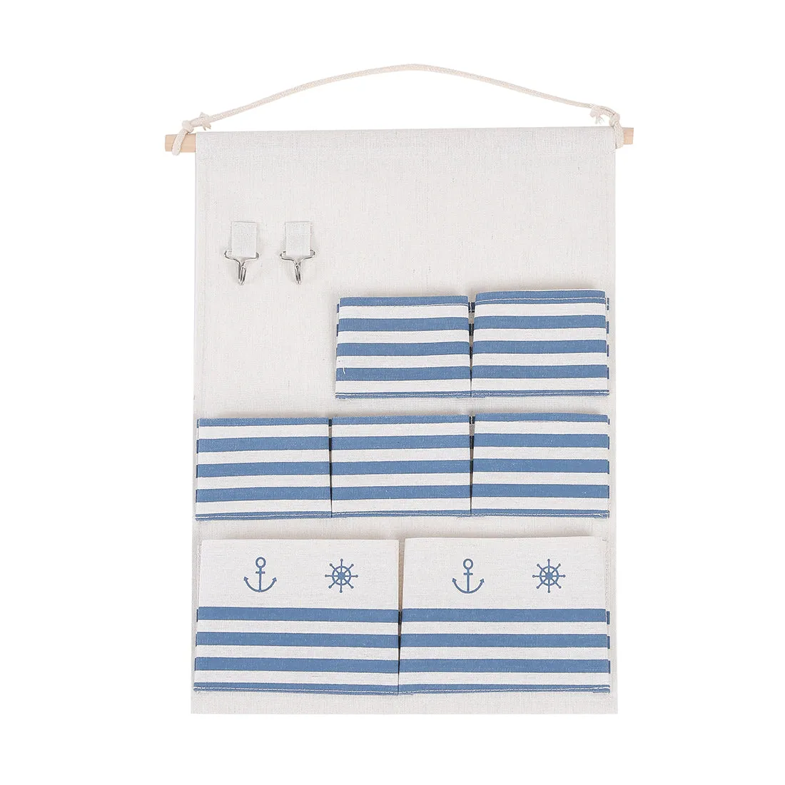 MINISO Sailor Pattern 7-section Hanging Multipurpose Organizer