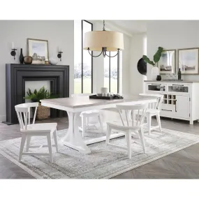 Napa White (76-94") Trestle Dining Table