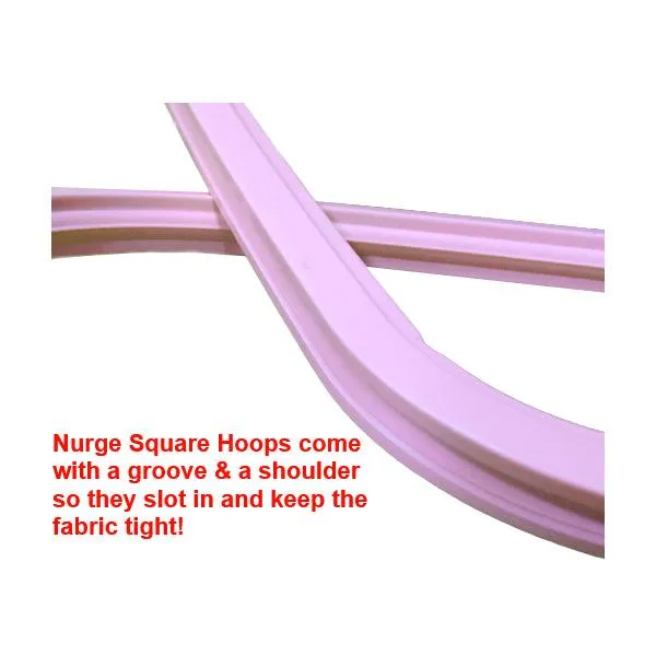 Nurge Square (Rectangular) Plastic Embroidery Hoops with Screw