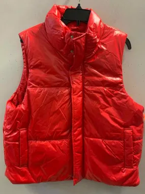 NWT A NEW DAY JACKETS / COATS Size L Red PUFFER VEST Jacket