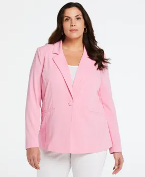 Plus Size Single Breasted Blazer