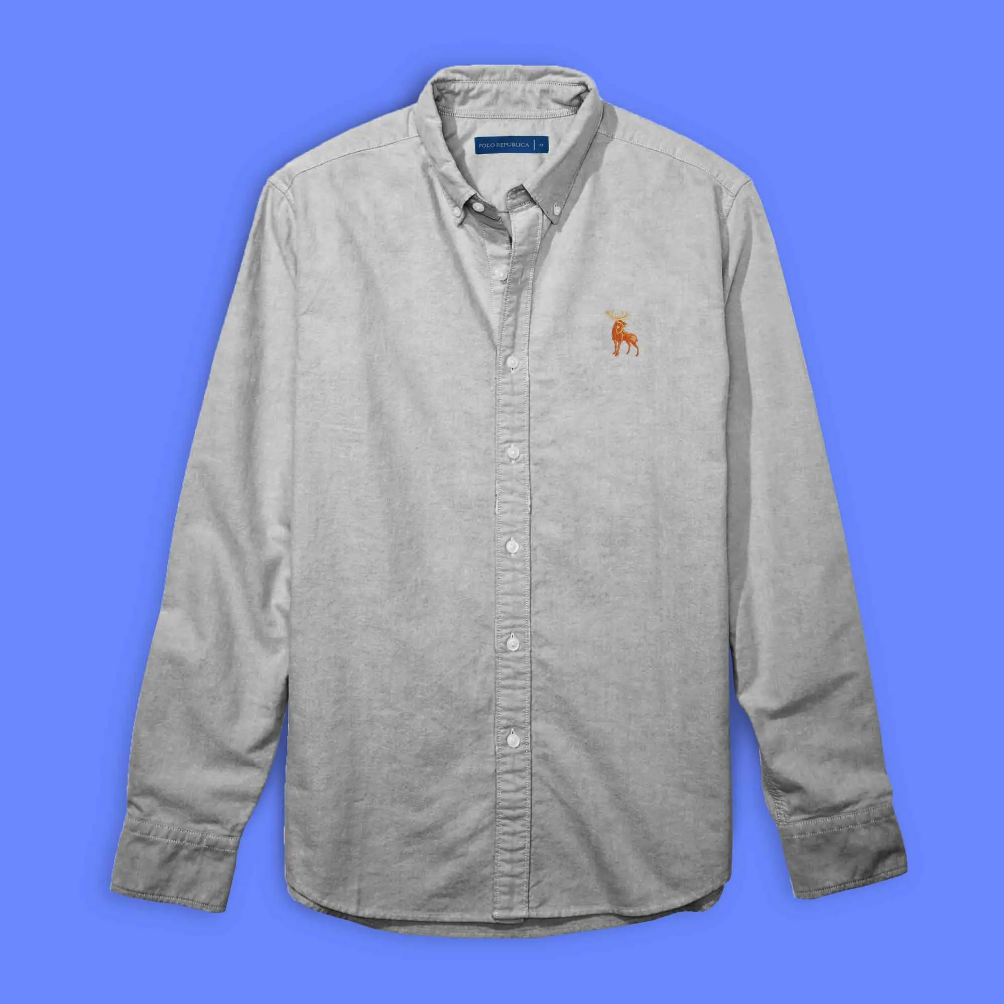 Polo Republica Men's Moose Embroidered Premium Casual Shirt