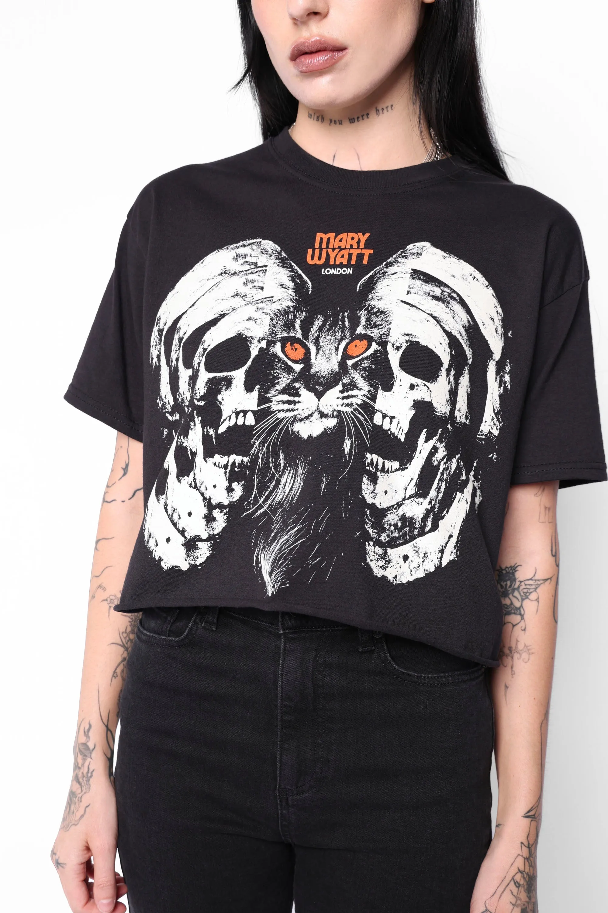 Salem Cropped Cut-Off Tee