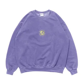 Seasonal Hero 'Aspire' Embroidered Vintage Washed Sweater - Orchid