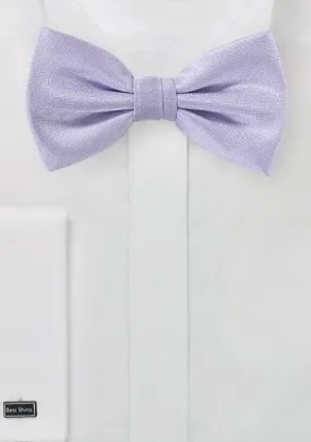 Sweet Lavender Herringbone Bowtie