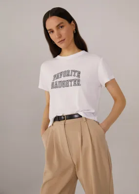 THE CROPPED COLLEGIATE TEE