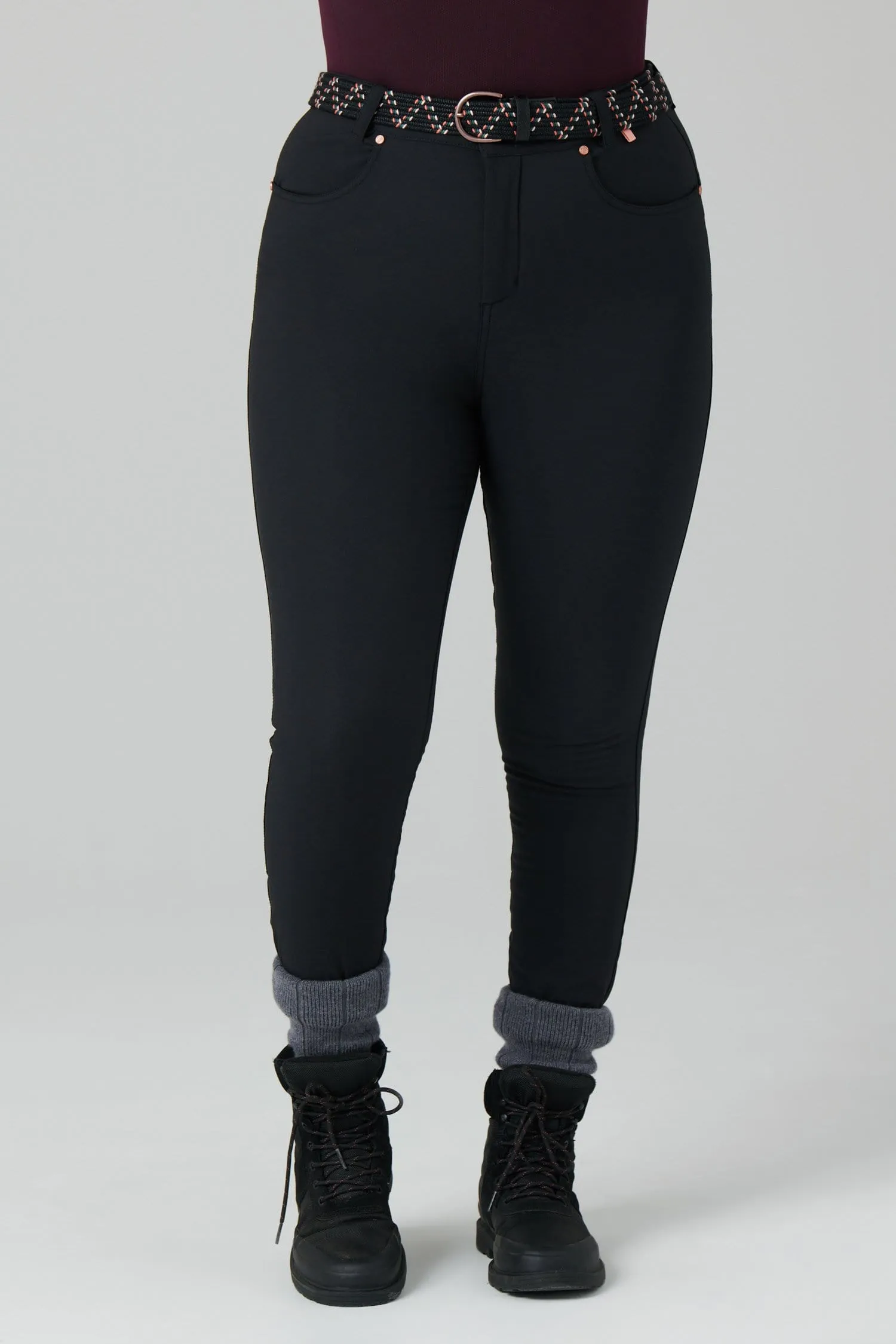 Thermal Skinny Outdoor Pants - Black