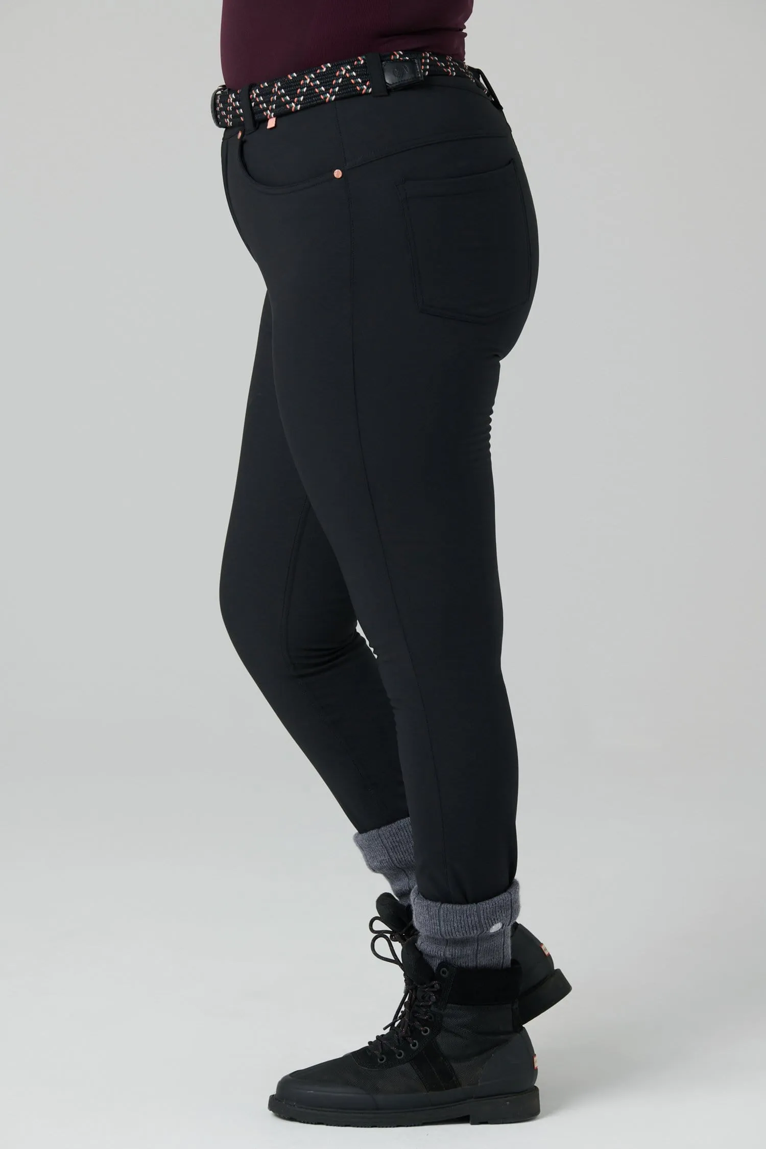 Thermal Skinny Outdoor Pants - Black