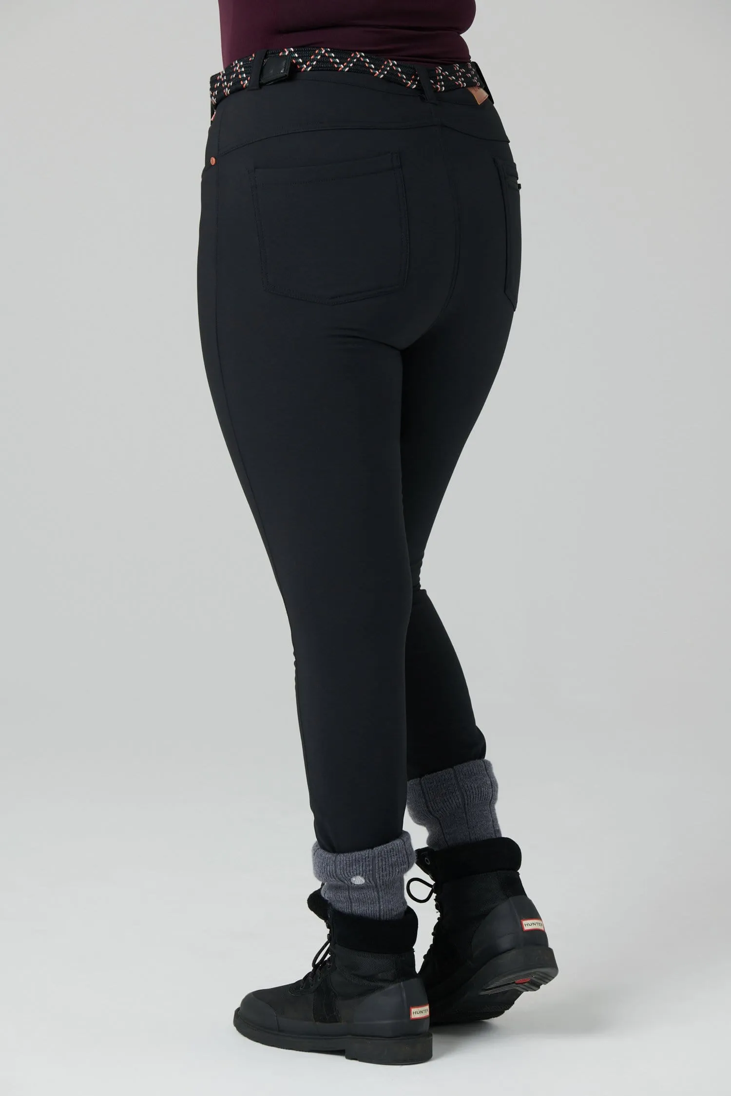 Thermal Skinny Outdoor Pants - Black