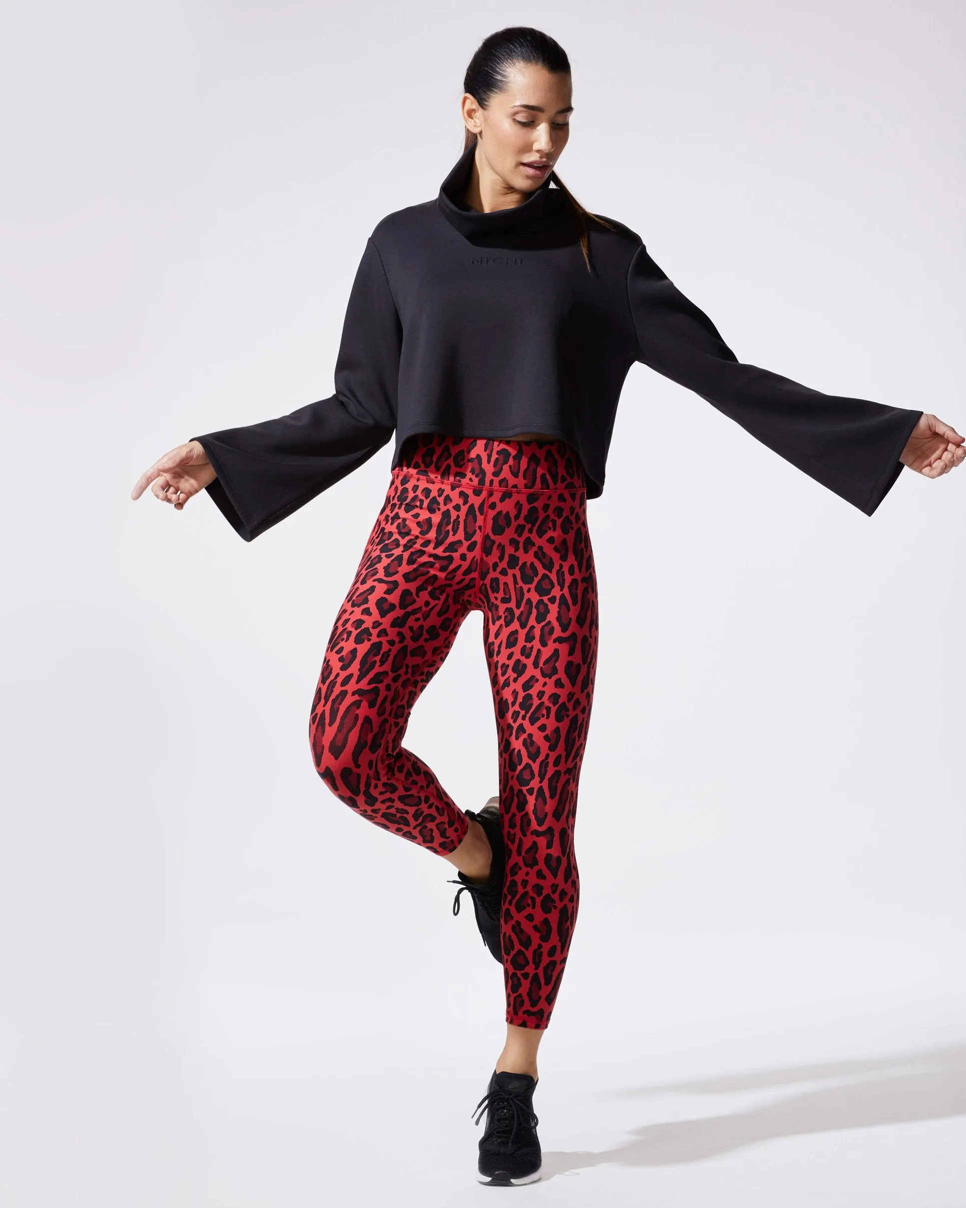 Verve Legging - Red Leopard