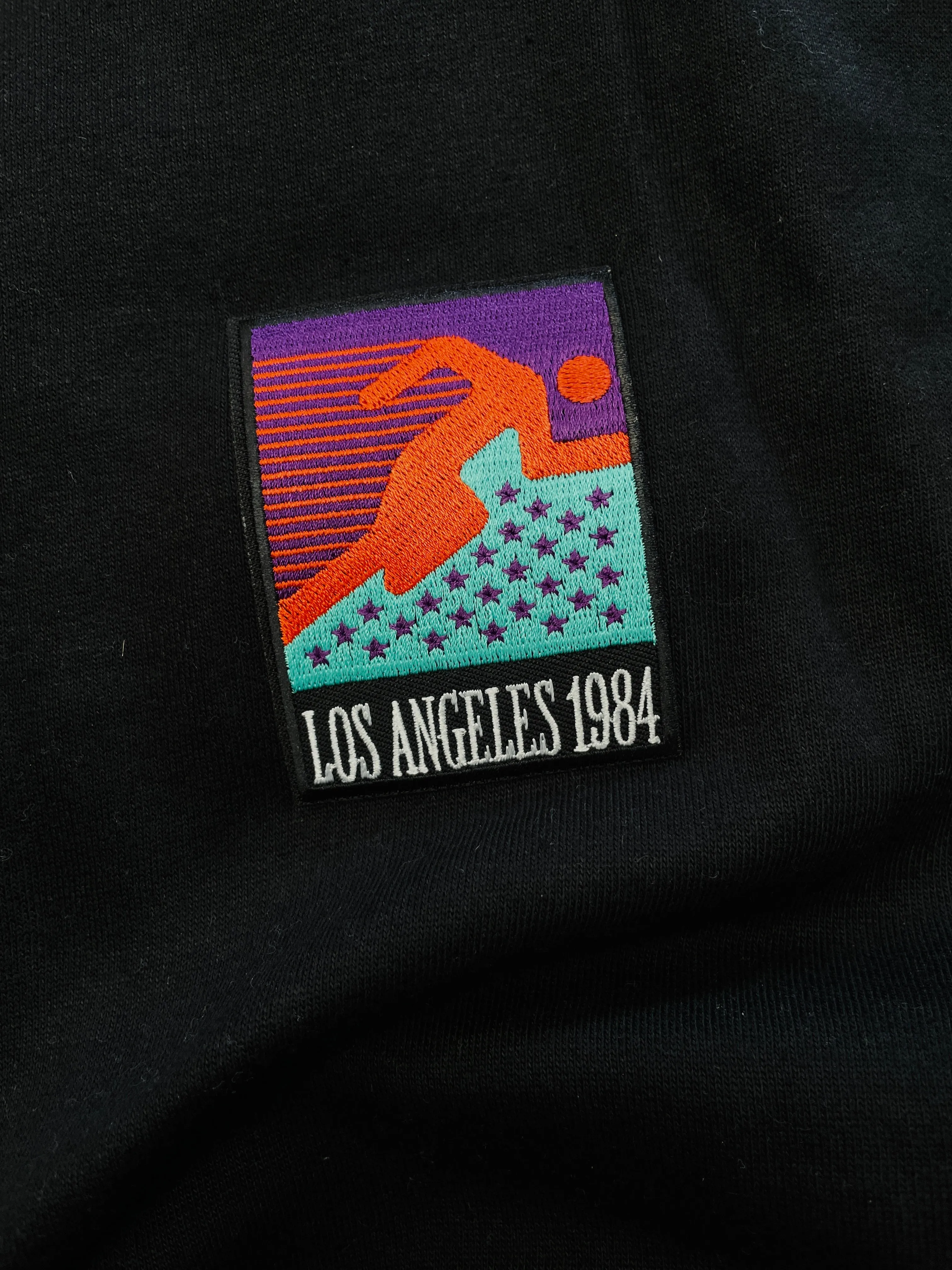 Vice 84 'LA84 Runner Patch' Crew Sweater - Black