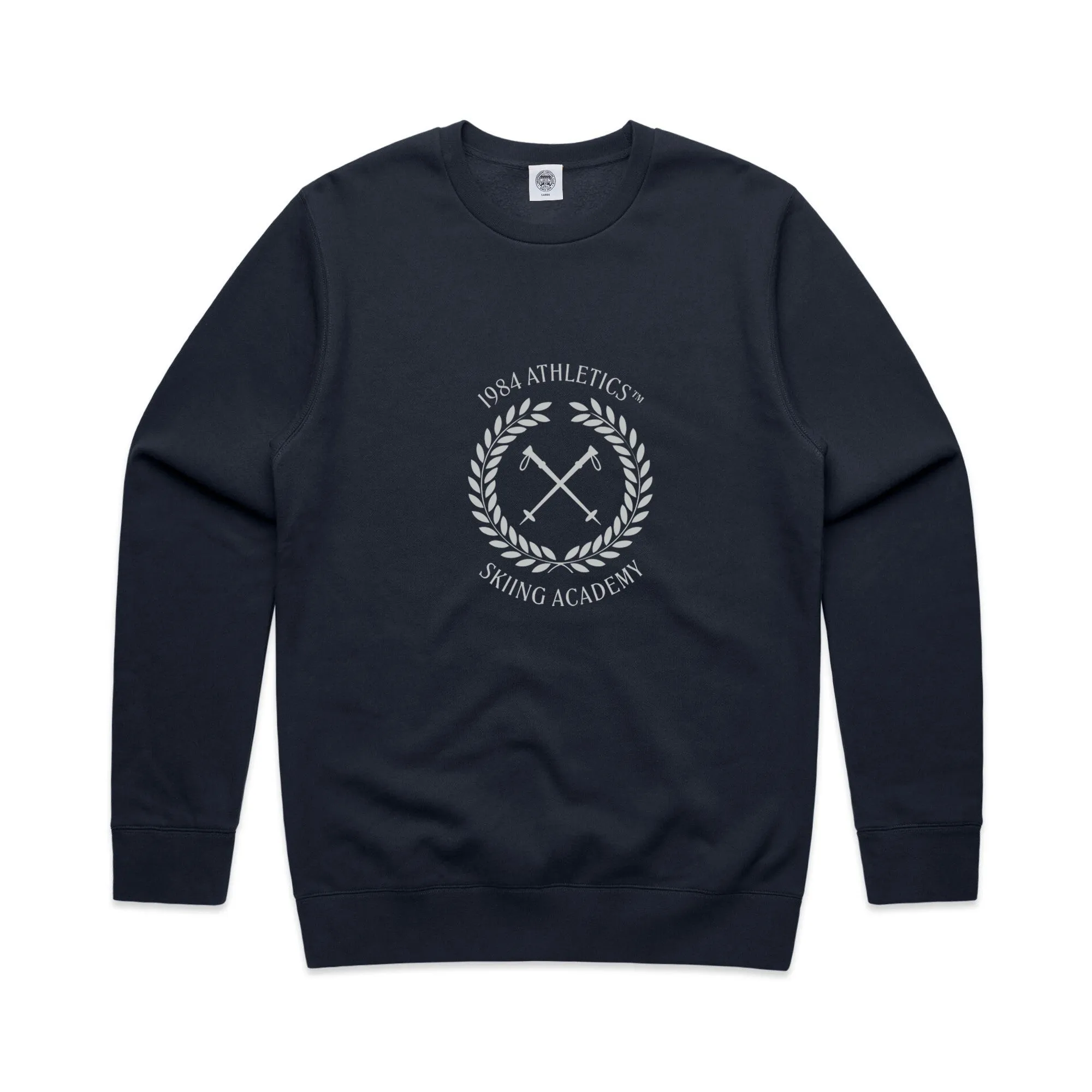 Vice 84 'Ski Academy' Crew Sweater - Navy