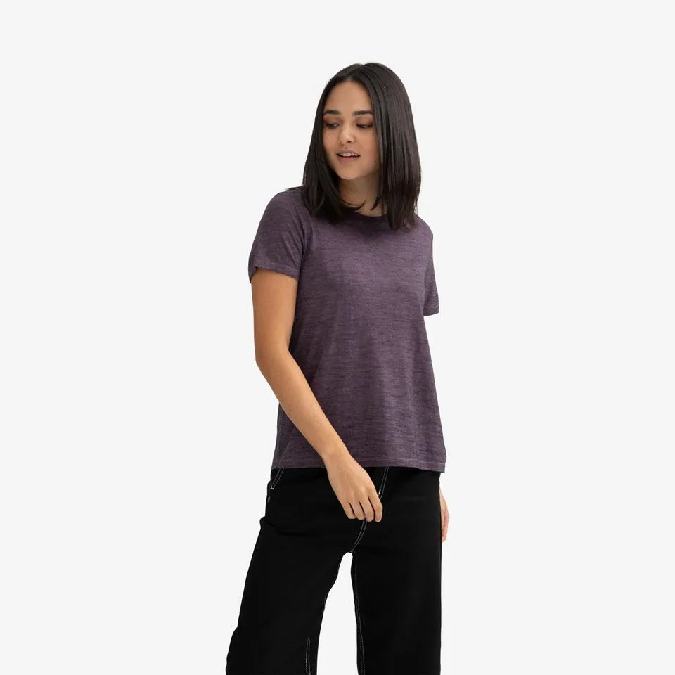 Women's Merino Wool Crew Neck T-Shirt