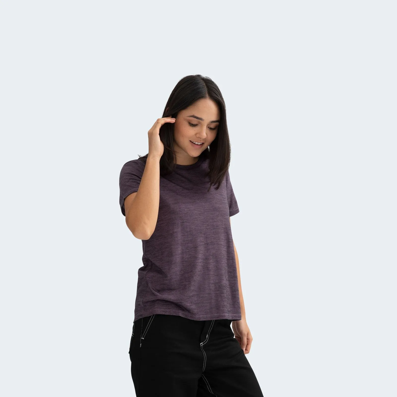 Women's Merino Wool Crew Neck T-Shirt